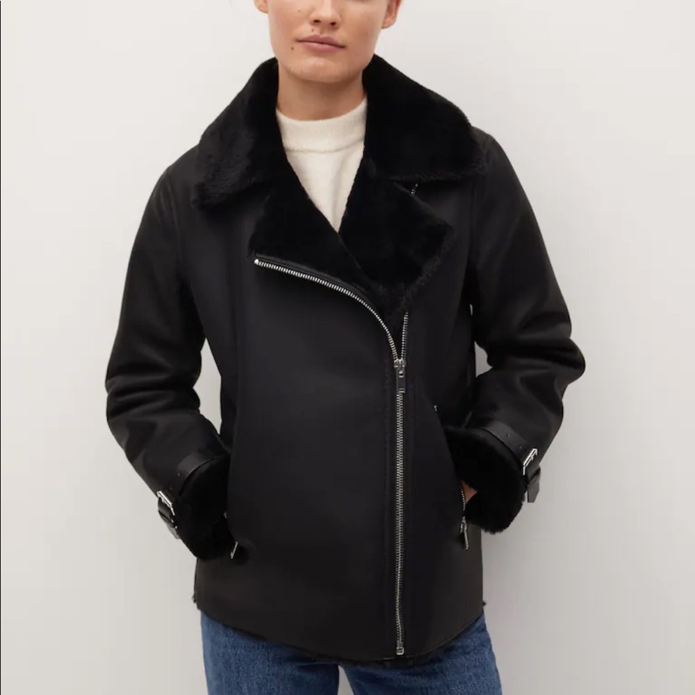 Faux Fur Lined Coat NWOT